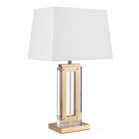 "Komspe" 25 inch 1-Light Crystal Table Lamp with Metal Base (2-Pack)