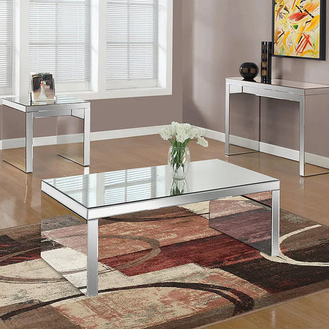 Elan Rectangular Mirrored Coffee Table 52 inch x 28 inch