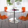 Skyler 35" Round Dining Table / Cocktail Table in Chrome