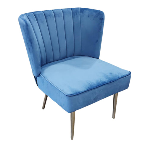 Erasmus Blue Accent Chair