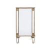 Berrian 30" Wide Champagne Gold Accent Chest-Clear Mirror - Only 2 Left