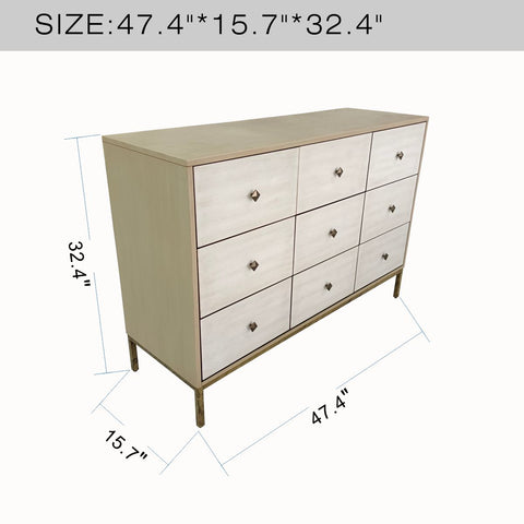 Wellford 9 Drawer Dresser / Chest
