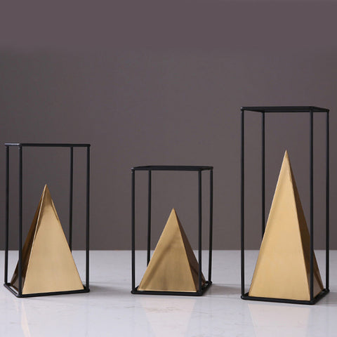 "Pyramids" Golden Accessory Set (3-piece)
