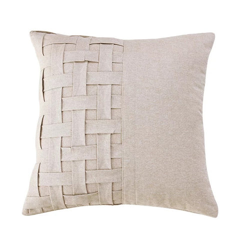 "Dadar" Beige Decorative Pillow Cover 18 inch x 18 inch