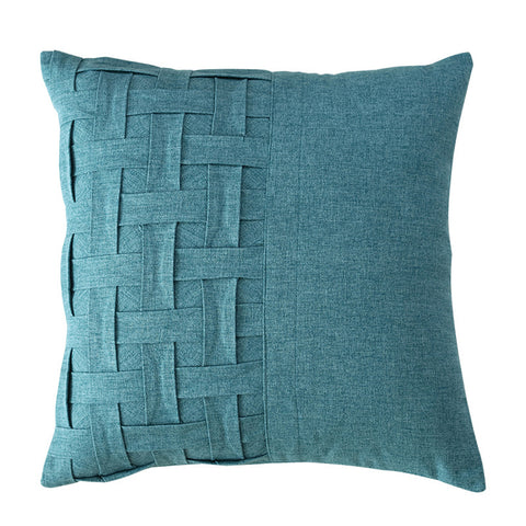 “Eno”蓝色装饰枕套 18 英寸 x 18 英寸