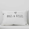 "Quotes" White with Black text Decorative Pillow Cover Set (4-Piece)