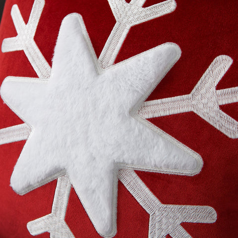 "Star Flake" Christmas Decorative Pillow Cover Set (3-Piece)