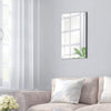 31-inch x 23-inch Rectangle Mirror Framed Mirror with beveled Edge and Dual Mounting Brackets