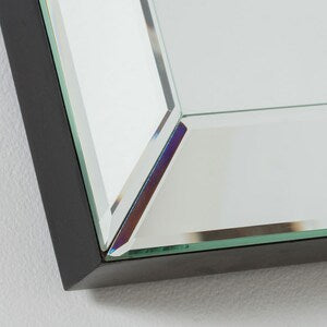 31 英寸 x 23 英寸矩形镜框镜，带斜边和双安装支架