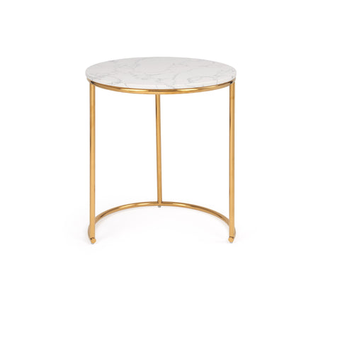 Cadre doré / Table d'appoint en marbre / Table gigogne 