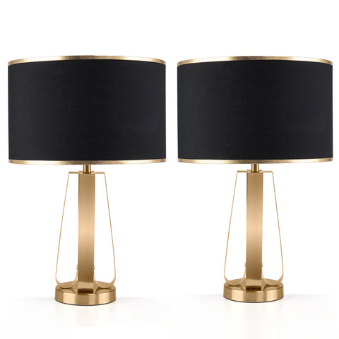 "Halaku" 23 inch 1-Light Table Lamp with Metal Base (2-Pack)