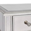 Danielle Silver 3-Drawers Oversized Nightstand / Chest - Antique Mirror