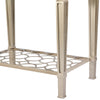 Athena Champagne Gold Rectangle Side Table / End Table