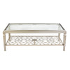 Athena Champagne Gold Rectangle Coffee Table