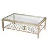 Table Basse Rectangle Athena Champagne Or