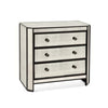Powell Silver 3-Drawer Oversized Nightstand / Chest