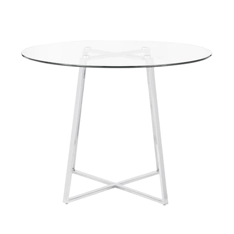Lacroix Silver Round Dining Table