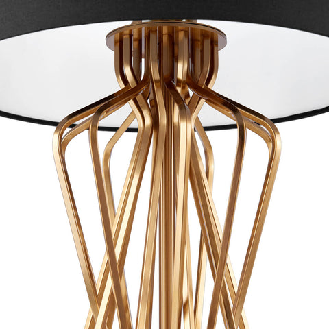 Lampe de table à 1 ampoule Zigzag de 25 po avec base en marbre (paquet de 2)