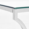 Sam Coffee Table, Stainless steel chrome finish