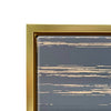 The frame around the canvas provides wrap resistant construction. The frame is painted in gold.