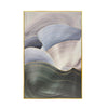 “Green Silk” Abstract Framed Canvas Painting Print Artwork Set (3-Piece)