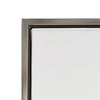 HomeBelongs framed canvas painted artwork has frame painted in silver. The frame is 1.5 inch thick. Frame provides wrap resistant construction.
