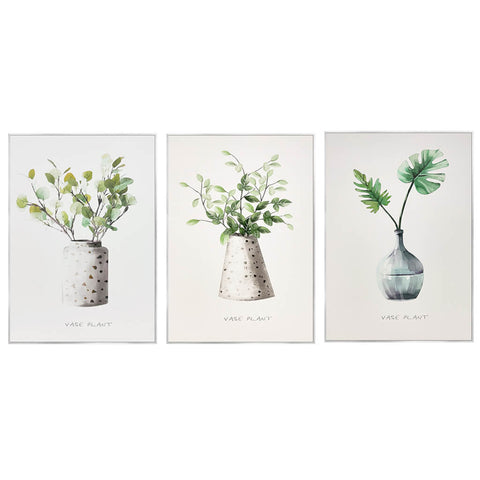 HomeBelongs Framed Canvas Print Artwork set has three pieces. They are sure to become important home decor pieces in your home.