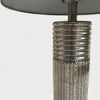 Mercury crystal is lightweight yet strong. This lamp whether on or off is great addition to your home decor.