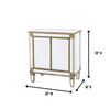 Juillet Exclusif Package-Deux Berrian 30" Wide Champagne Gold Accent Chest-Clear Mirror - Only 1 set left